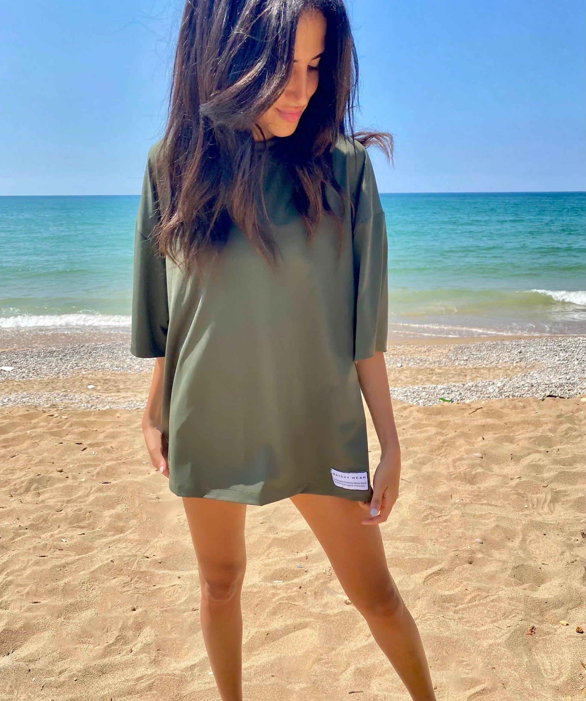 OVERSIZED T - KHAKI