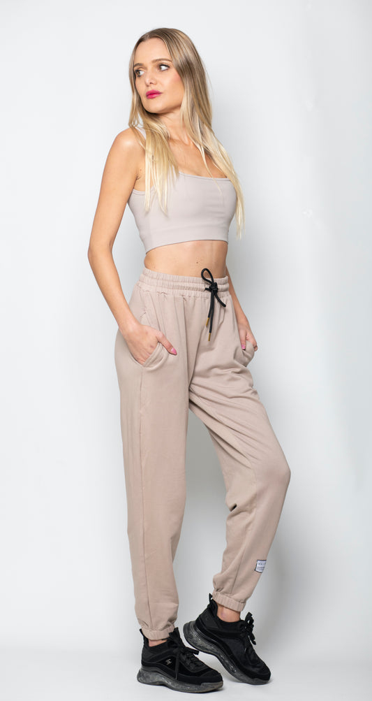 SPORTS BRA - BEIGE